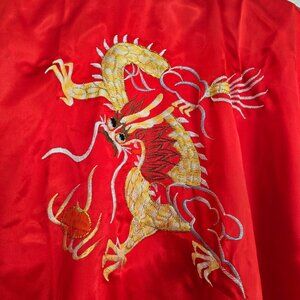 Red Satin NWOT Dragon Robe
